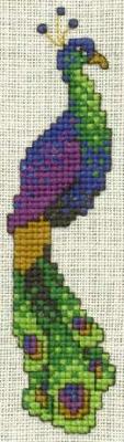 Peacock Bookmark
<p>This was stitched on evenweave, probably 28 count, over two.</p>
Keywords: cross stitch