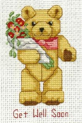 Get Well Soon Bear
<p>This was from a pattern in a British cross stitch magazine.</p>
Keywords: teddy bear
