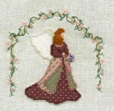 Amethyst Angel
<p>This is a Mill Hill kit, which includes beautiful beaded accents.&nbsp; I did a few things a little differently, though all I can recall at the current time is that I used an extra wrap or two for the French knots to make the angel's hair more curly.</p>
Keywords: cross stitch