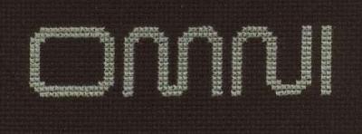 OMNI Bookmark
<p>This was a bookmark I created from the logo for my favorite magazine (now long out of print).</p>
Keywords: cross stitch