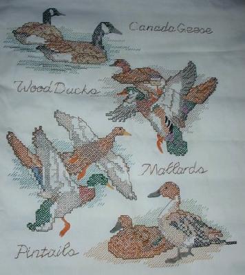 Ducks & Geese
<p>This is a very old <strong>stamped</strong> cross stitch kit.</p>
Keywords: cross stitch