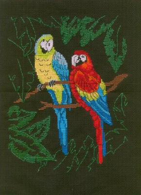 Parrots
<p>This is a pretty old kit of two parrots.&nbsp; I love the bold colors.</p>
Keywords: cross stitch