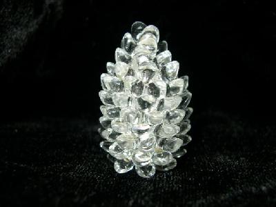 Silver Pinecone Delight
<p>Another pinecone. This one is worked with silverlined crystal Long Magatama 4x7 beads that I got from Cindy.&nbsp; The color number is LMA-1.&nbsp;</p>
Keywords: pinecone silverlined silver long magatama