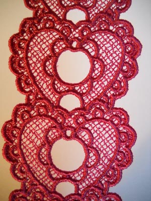 Heart Bookmark
Done on a Viking Designer SE

