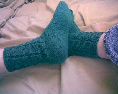 Green socks- v3
<p>This shows a little bit of bottom.</p>
Keywords: knit