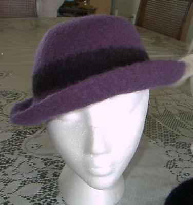 Purple with black band
