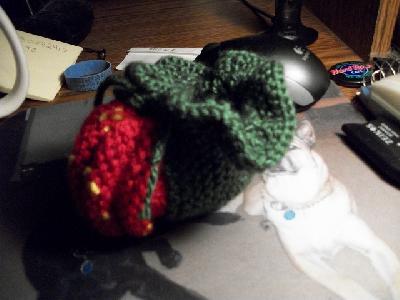 Another of the other side
<p>I'm currently trying to figure out how to make little strawberry blossoms to put on these.</p>
