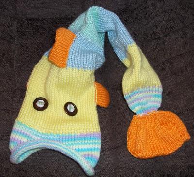 Fish hat for baby
