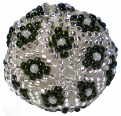 teeny tiny bubble
<p>same pattern done in size 13 and 13 seed beads, this is pretty small. LOL</p>
