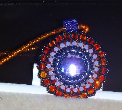 Luscious Blooms Reversible Pendant
