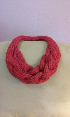 Layered braid cowl scarf
