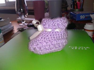Baby Booties for My Goddaughter
