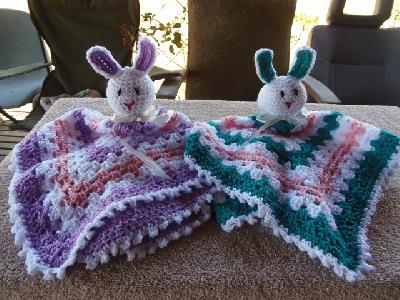 Lovey Bunnies
<p>Made these recently for 2 adorable twin girls.</p>
