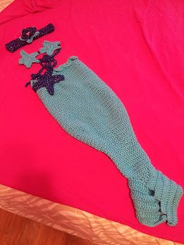 Full view of the Mermaid Cacoon
Keywords: crochet,crochet