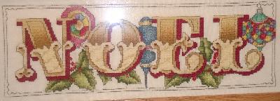 Noel
<p>Cross-stitch on linen, with some limited beading.&nbsp; It isn't stretched or framed correctly (will have that fixed next year), but I love the design and colors.</p>
