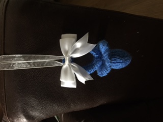 Dummy Pram Charm
<p>I Knitted this after finishing the blanket which it hought woulf be nice as my friend's sister is buying new pram which is almost the same colour as the dummy and would be nice that when they use the blanket and attach the dummy to the pram.</p>
