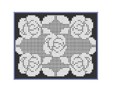 Filet Crochet Roses Doily
Keywords: filet crochet