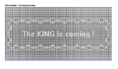 Filet Crochet Table Runner - The King Is Coming
Keywords: filet crochet