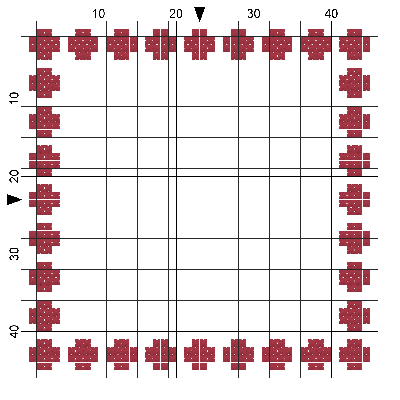 Cross Stitch Border - Beads
<p>Change the color or Alternate colors to suit your project.&nbsp; Incerase / Decrease across or down to suit your projet as well.</p>
Keywords: beads
