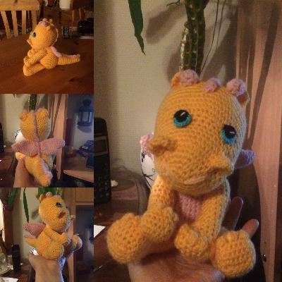 Dragon
<p>Made for a friends child.&nbsp;</p>
Keywords: #dragon #toy