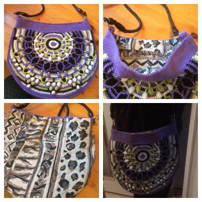 Peacock Tail Bag
<p>First time ever lining a bag that I have made. This one I gave a friend as a 60th birhtday gift, she liked it very much.&nbsp;</p>
Keywords: #bag