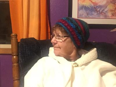 Slouch hat
<p>One year I kept making all these different beans. Found out I still cannot wear anything with wool in it!</p>
Keywords: beanies
