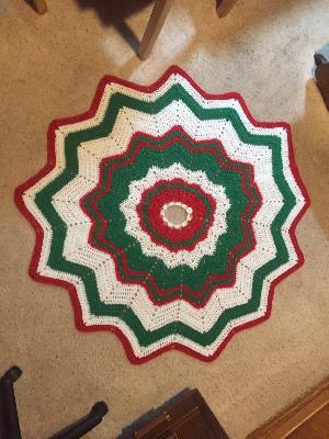 Christmas Tree Skirt
<p>Made this for my brother. He loves it. I think this was the 4th one I made. (and last) ha!</p>
Keywords: christmas tree skirts
