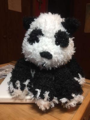 Panda Bear
<p>Found this pattern and had to &nbsp;make it. I didn't think it turned out well and when my friend saw it, she scooped it up and said her granddaughter would love it!&nbsp;</p>
Keywords: stuffed